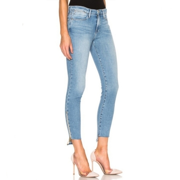 Frame Denim Jackson Le High Skinny Stagger Zip Jeans 27 - Picture 1 of 12